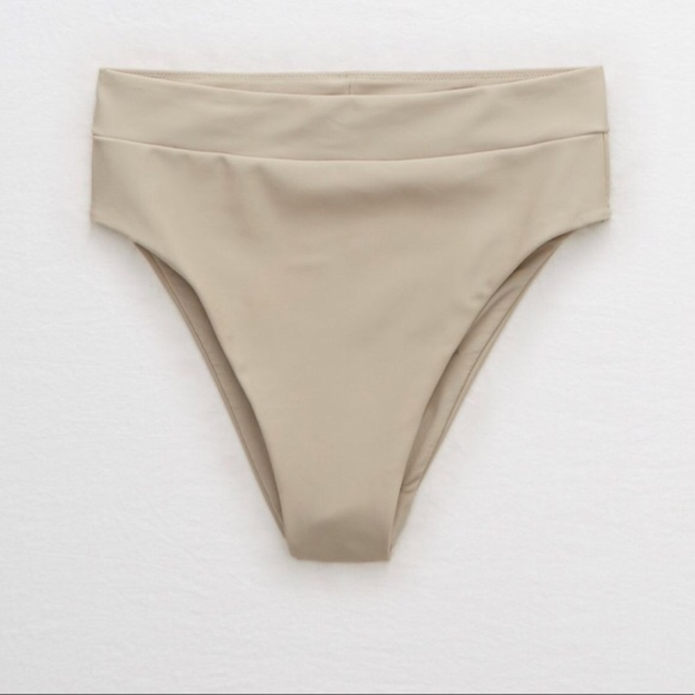 High thigh high waisted swim bottom